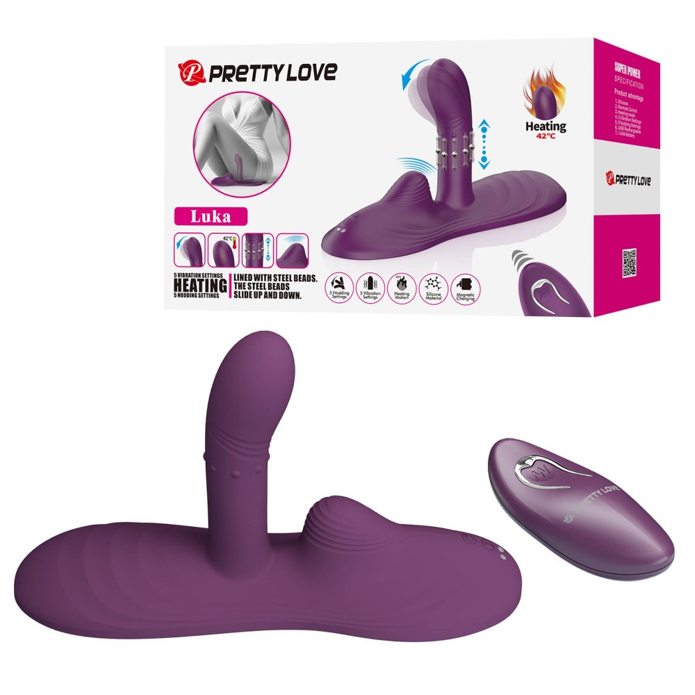 Вібромасажер - Pretty Love Luka Heating Sit-Down Pad Vibrator - зображення 1