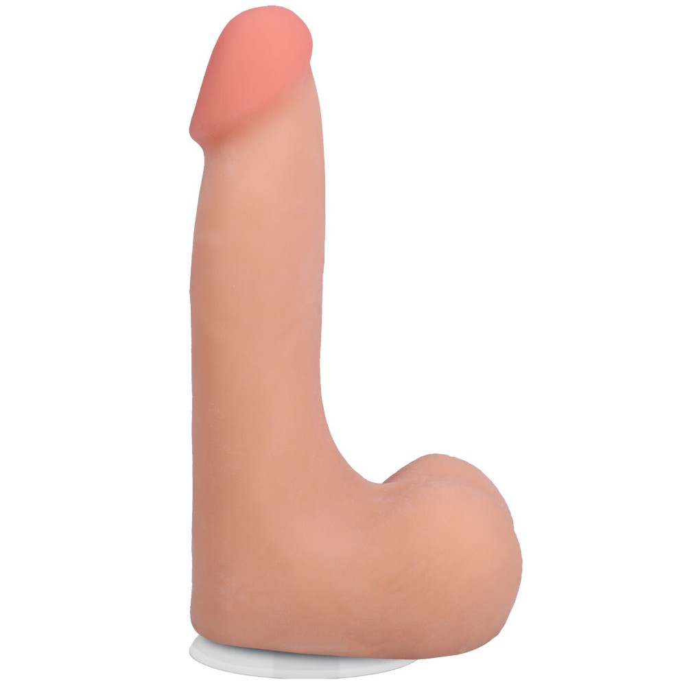 Фалоімітатор Doc Johnson The Realistic Cock ULTRASKYN 7 Inch with Balls Vanilla (м'яте паковання!!!) - зображення 1