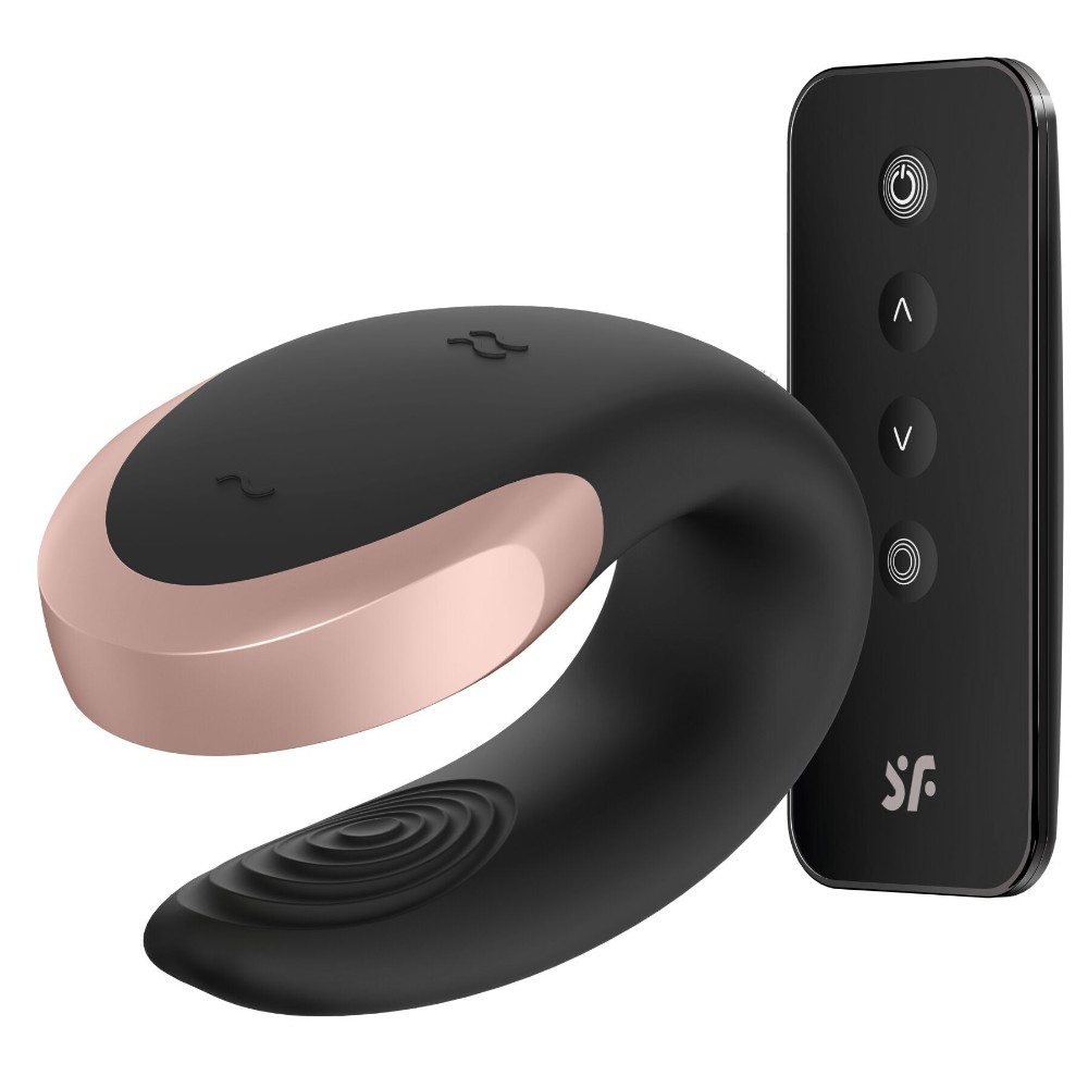 Смарт-вібратор для пар Satisfyer Double Love (Black) (м'яте паковання!!!) - зображення 1