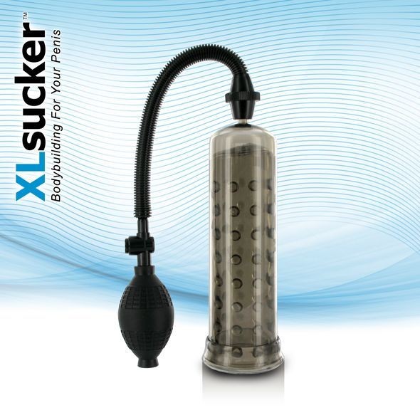 Вакуумна помпа XLsucker Penis Pump Black для члена довжиною до 18см, діаметр до 4 см - зображення 1