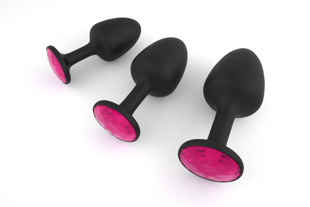 Анальна пробка Dorcel Geisha Plug Ruby M з кулькою всередині, створює вібрації, макс. діаметр 3,2см - зображення 1