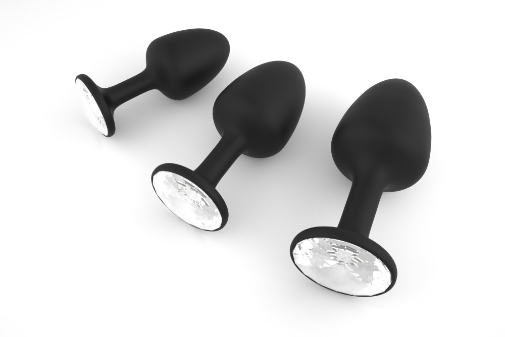 Анальна пробка Dorcel Geisha Plug Diamond XL з кулькою всередині, створює вібрації, макс діаметр 4,5 - зображення 1