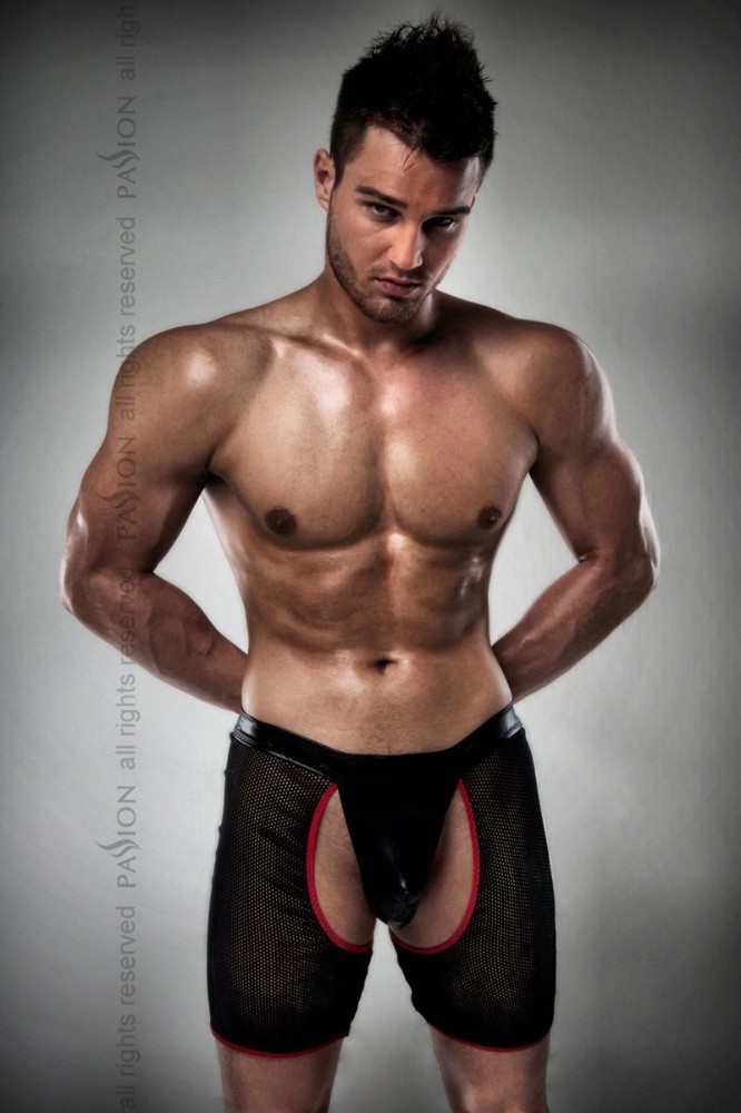 Чоловічі трусики-шорти Passion 012 THONG black XXL/XXXL - зображення 1