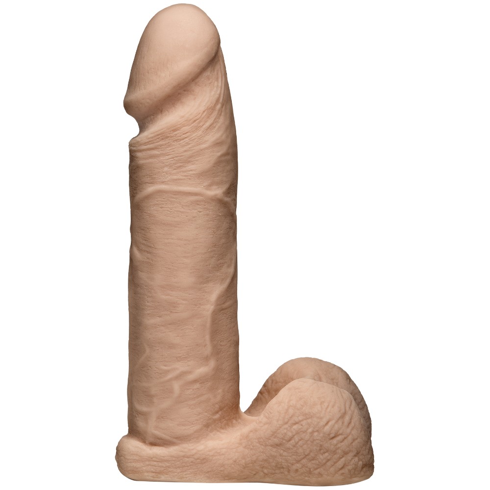 Фалоімітатор Doc Johnson Vac-U-Lock - 8 Inch ULTRASKYN Cock White, діаметр 5,1 см - зображення 1
