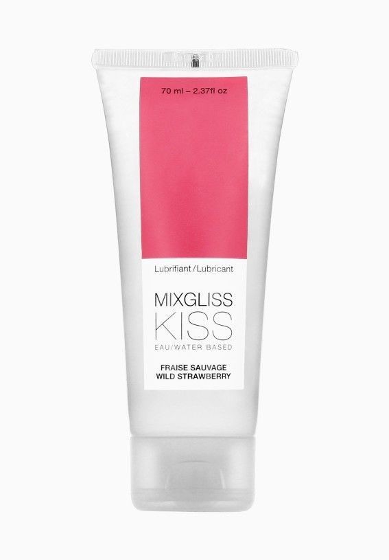 Лубрикант на водній основі MixGliss KISS Wild Strawberry (70 мл) Дика Полуничка - зображення 1