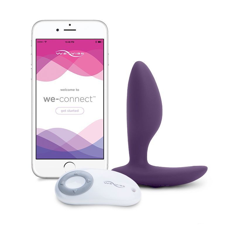 Анальна смарт-вібропробка We-Vibe Ditto Purple з пультом ДК - зображення 1