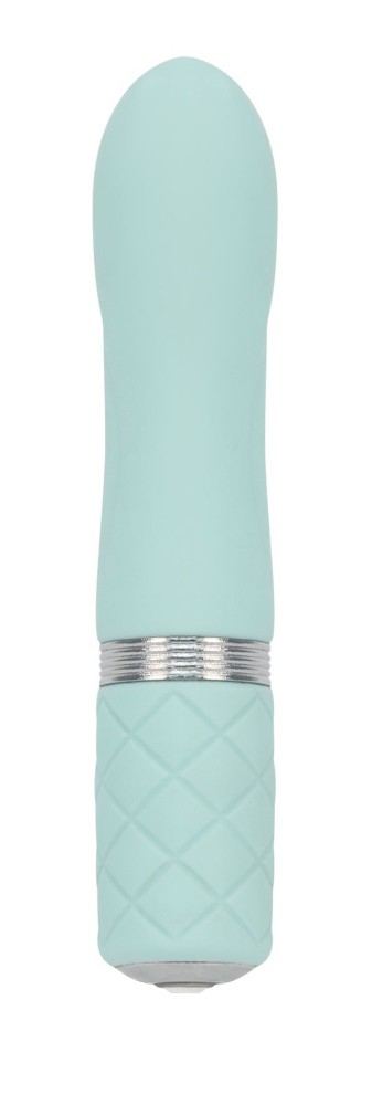Розкішний вібратор PILLOW TALK - Flirty Teal з кристалом Swarovski, гнучка головка - зображення 1