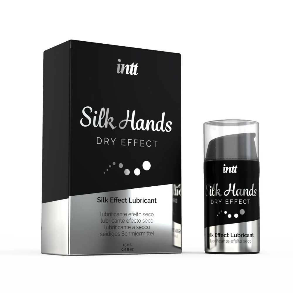 Ультрагуста силіконова змазка Intt Silk Hands (15 мл) з матовим ефектом, шовковистий ефект - зображення 1