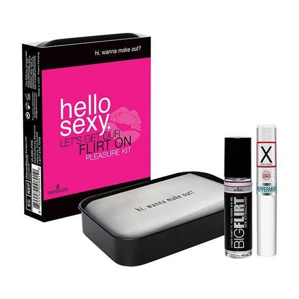 Подарунковий набір для флірту Sensuva Hello Sexy (стимулювальний бальзам для губ та феромони) - зображення 1