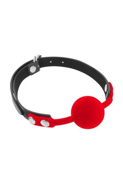 Класичний кляп з силіконовою кулькою Fetish Tentation Silicone Gag Ball - зображення 1