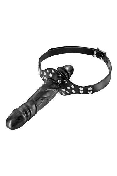 Кляп з подвійним фалоімітатором Fetish Tentation Double Penis Gag - зображення 1