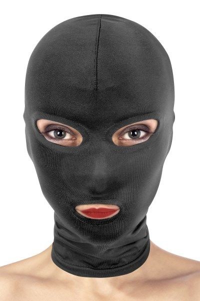Капюшон для БДСМ з відкритими очима та ротом Fetish Tentation - зображення 1