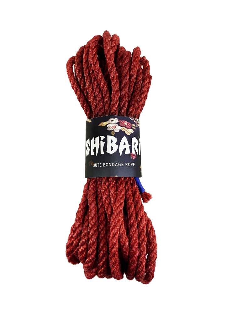 Джутова мотузка для шібарі Feral Feelings Shibari Rope, 8 м червона - зображення 1