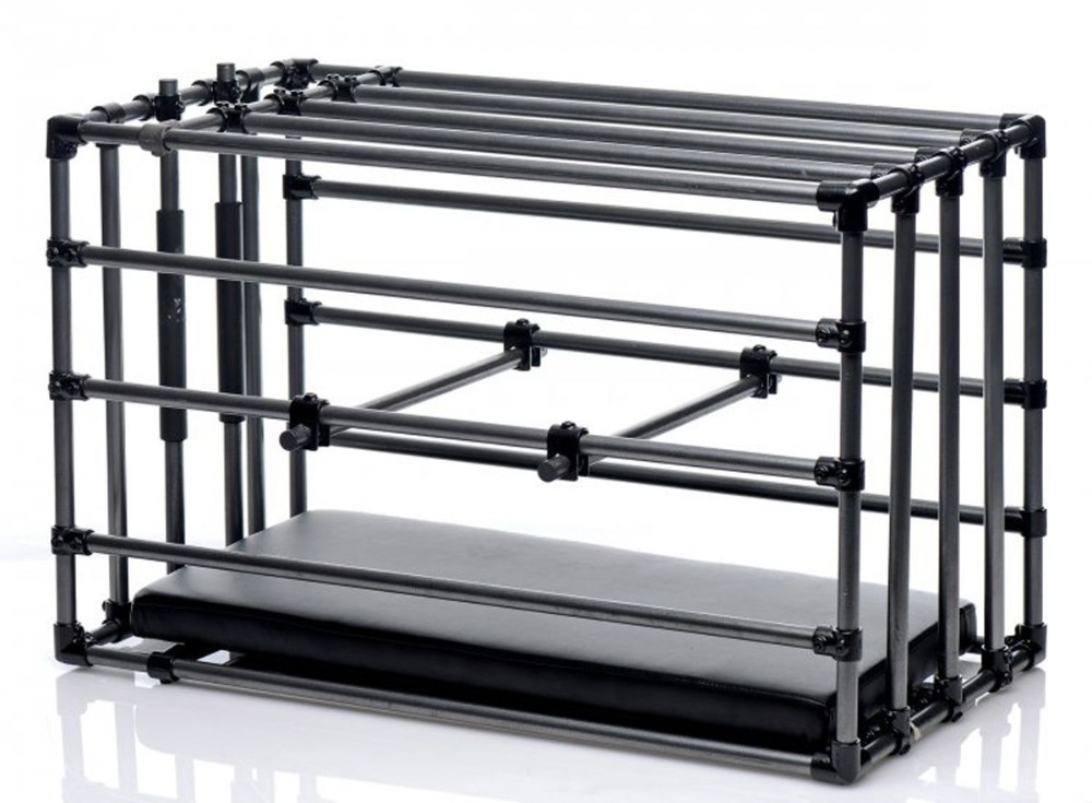 Міцна розбірна клітка для покарань Kennel Adjustable Bondage Cage - зображення 1