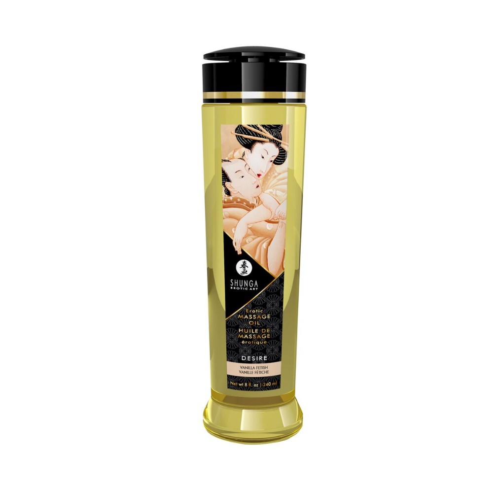 Масажна олія Shunga Desire – Vanila (240 мл) натуральна зволожувальна - зображення 1