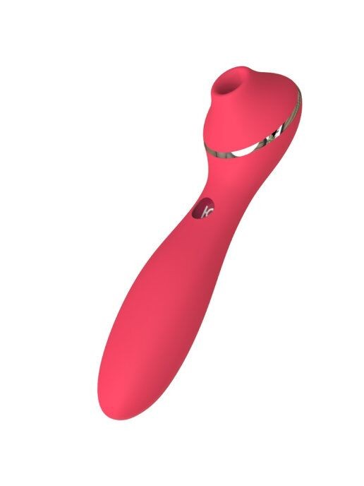 Вакуумний вібратор KISTOY Polly Plus Red - зображення 1