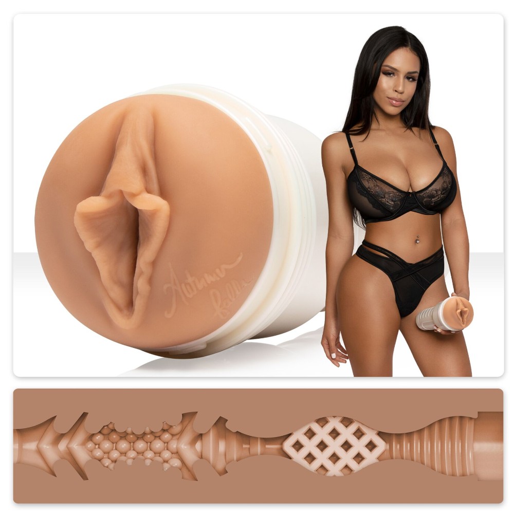 Мастурбатор Fleshlight Girls: Autumn Falls - Cream, зі зліпка вагіни, дуже ніжний - зображення 1