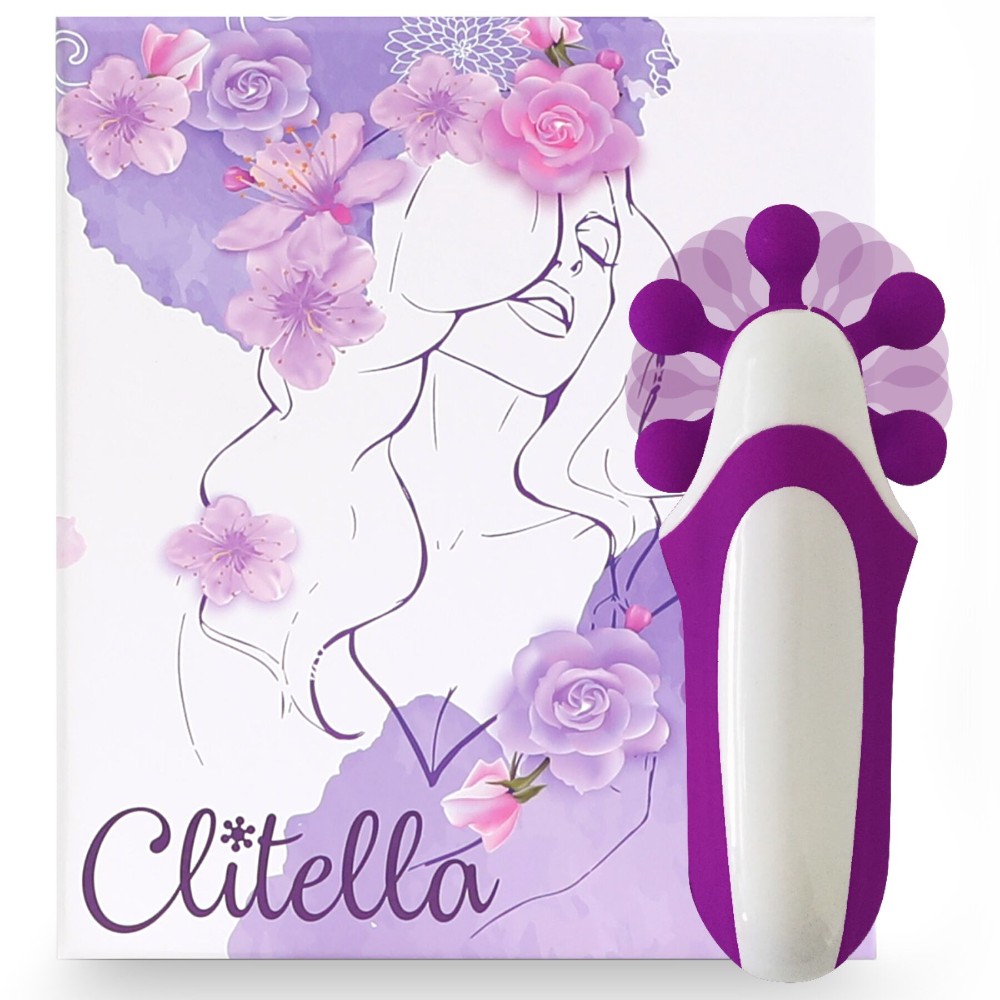 Стимулятор з імітацією оральних пестощів FeelzToys - Clitella Oral Clitoral Stimulator Purple - зображення 1