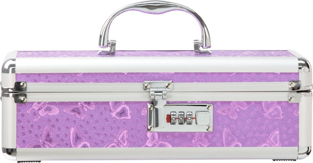 Кейс для зберігання секс-іграшок BMS Factory - The Toy Chest Lokable Vibrator Case Purple з кодовим - зображення 1