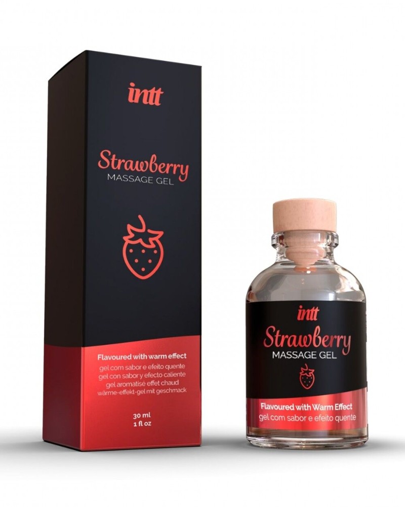 Масажний гель для інтимних зон Intt Strawberry (30 мл) - зображення 1