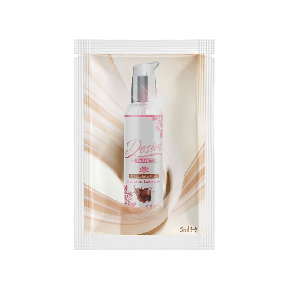 Пробник лубриканта на водній основі Desire by Swiss Navy Chocolate Kiss 5 мл - зображення 1