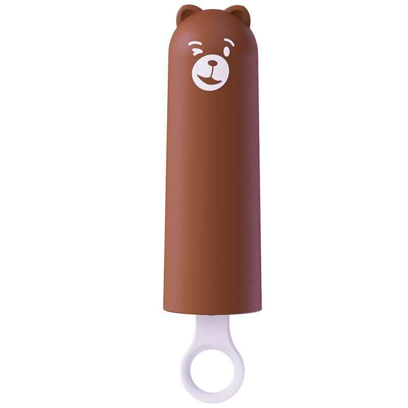 Вібратор CuteVibe Teddy Brown (Pink Dildo), реалістичний вібратор під виглядом морозива - зображення 1