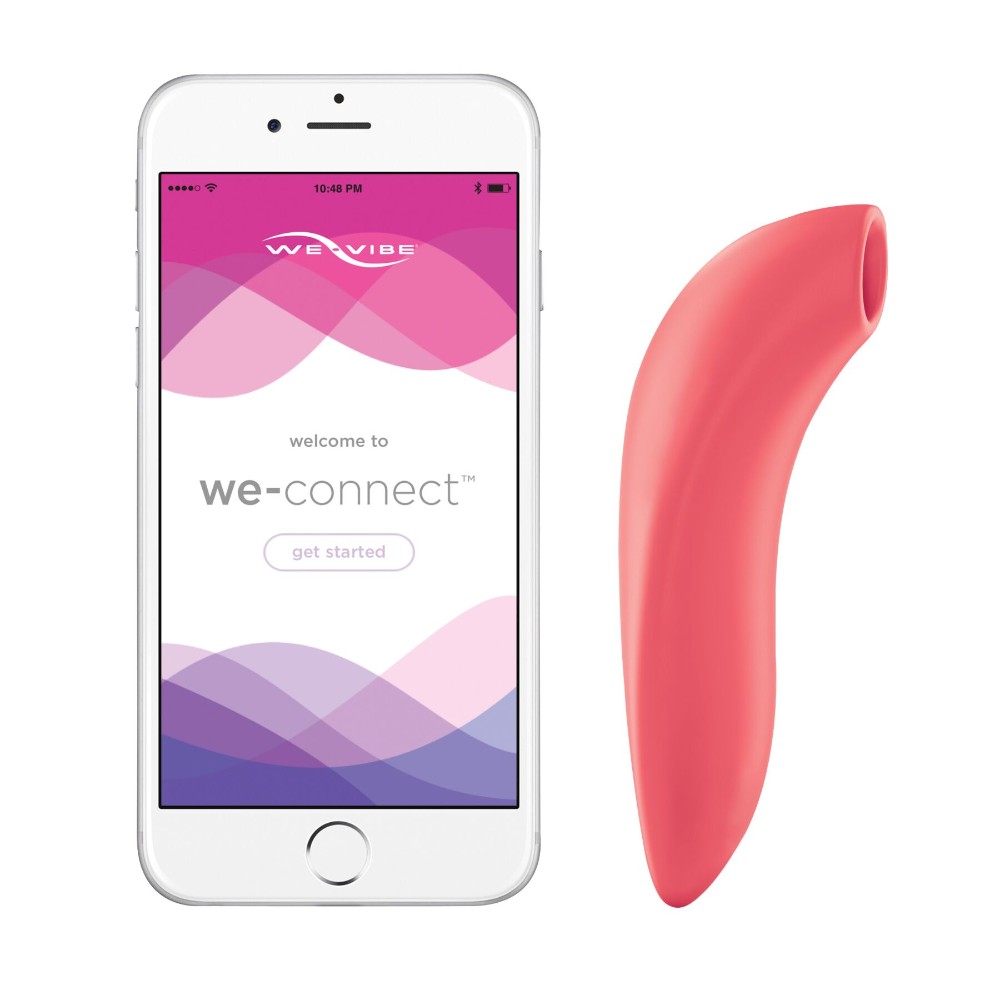Вакуумний смарт-стимулятор для пар We-Vibe Melt Coral, зручно поєднувати з проникним сексом - зображення 1