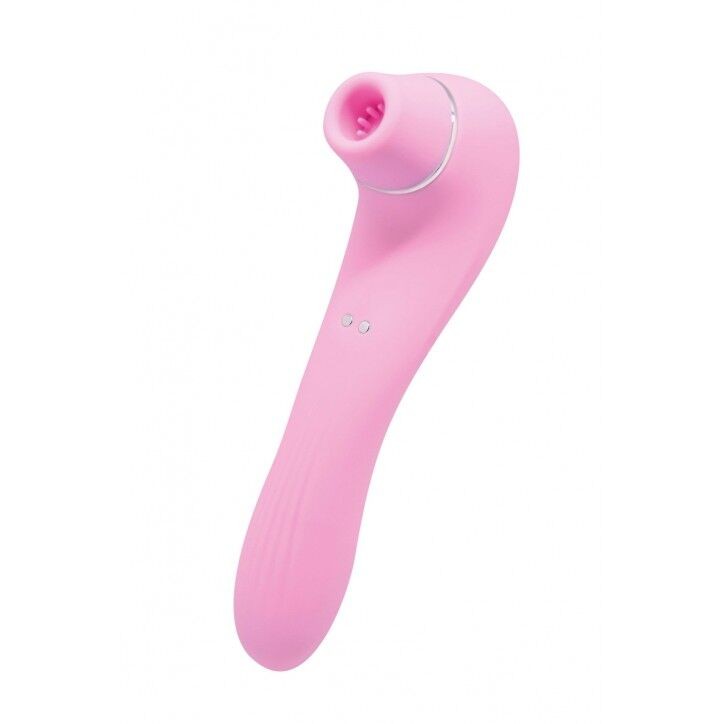 Вакуумний стимулятор з вібрацією Wooomy Smoooch Pink Clitoral Suction & Vibration, 10х2 режимів - зображення 1