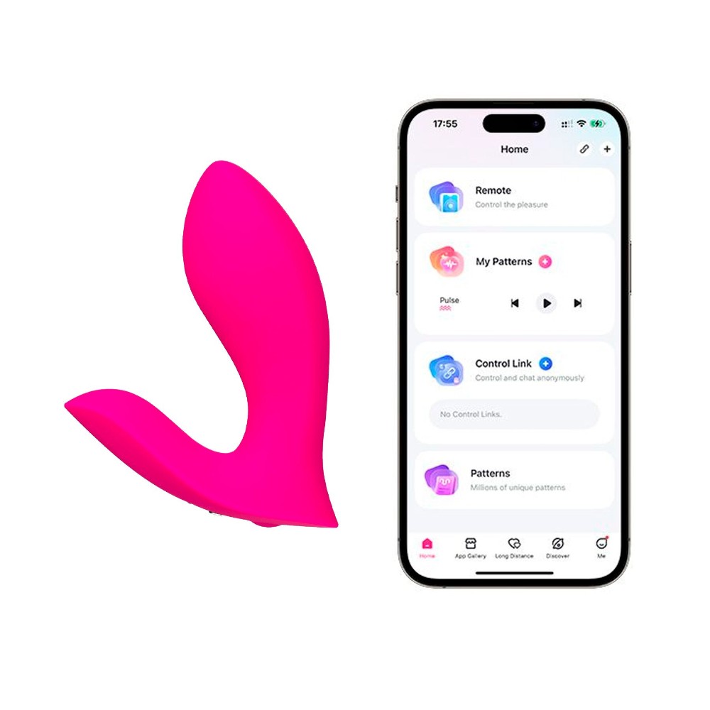 Смарт-вібратор у трусики Lovense Flexer, манливий рух + вібрація, стимуляція клітора та точки G - зображення 1
