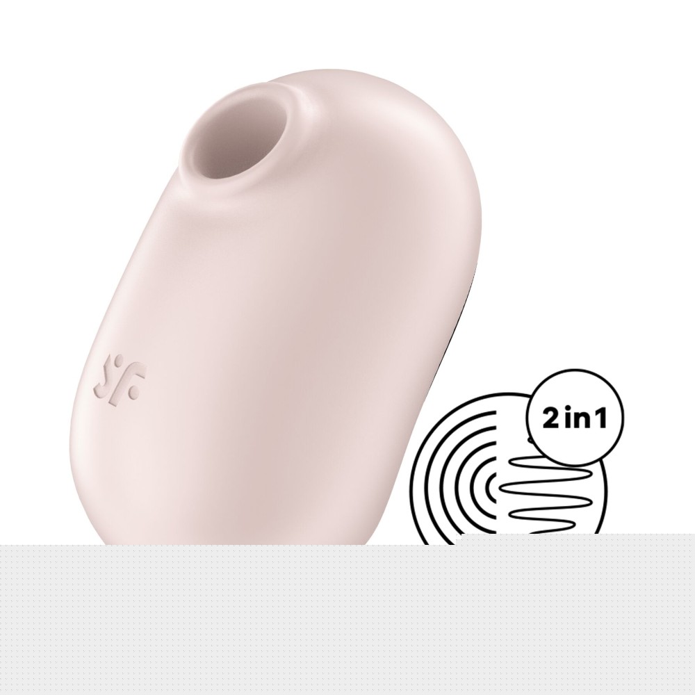 Вакуумний стимулятор із вібрацією Satisfyer Pro To Go 2 Beige - зображення 1