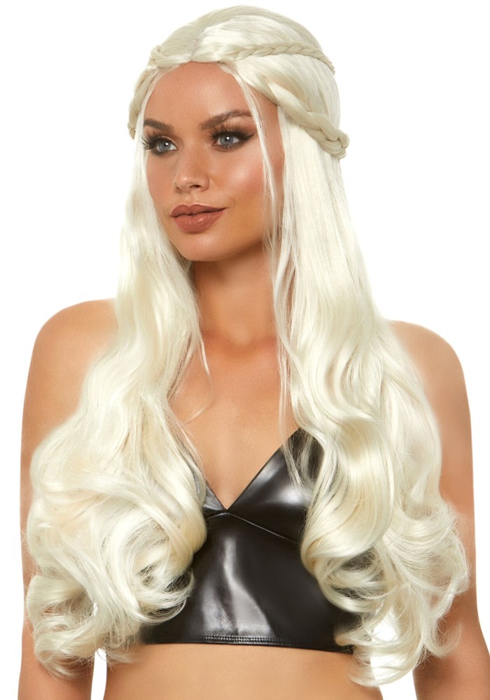 Перука Дейєнеріс Таргарієн Leg Avenue Braided long wavy wig Blond, платинова, довжина 81 см - зображення 1