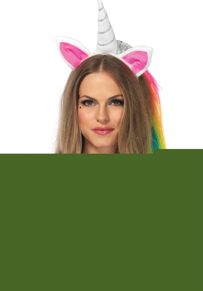 Обруч ріг єдинорога Leg Avenue Magical Unicorn Headband, з райдужною гривою - зображення 1