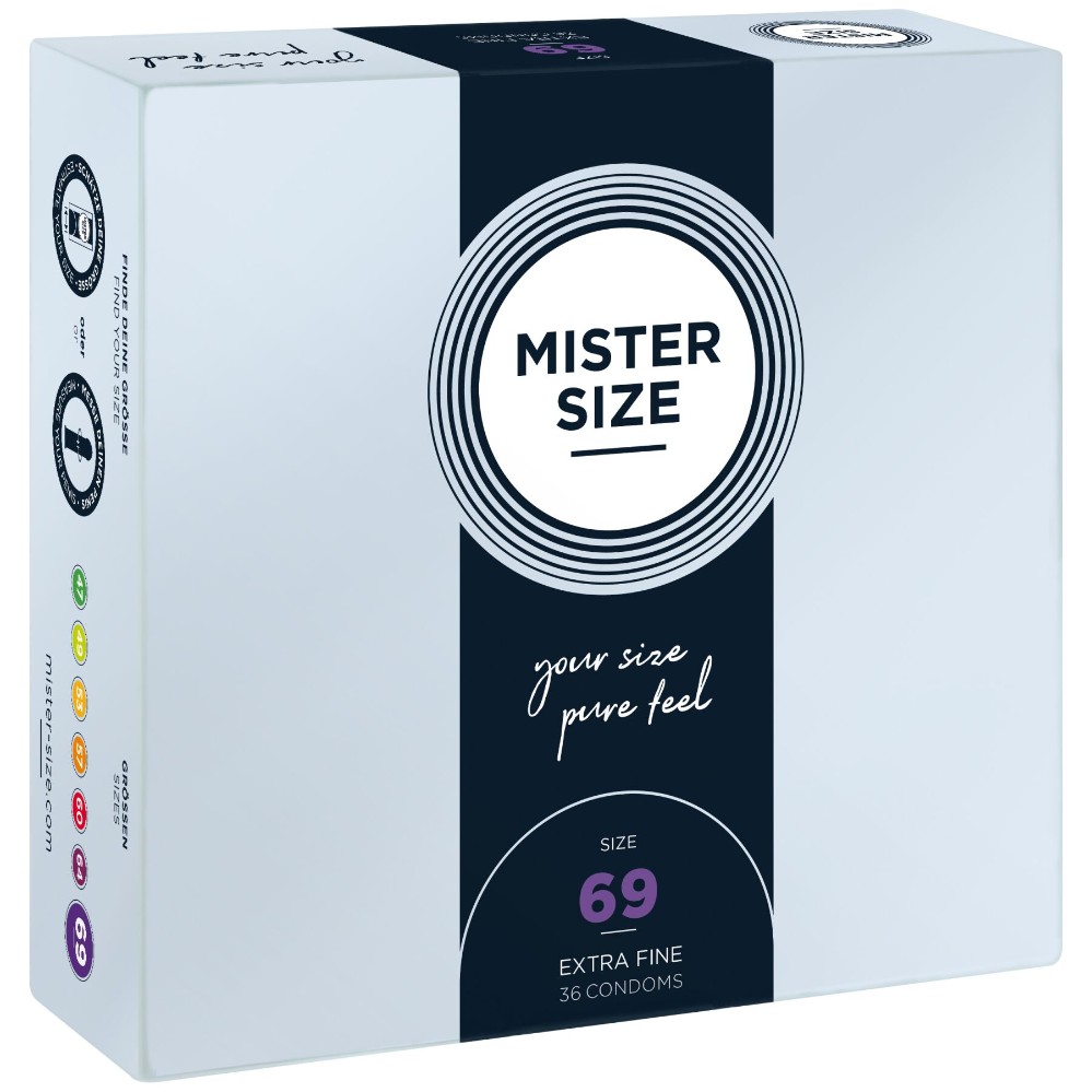 Презервативи Mister Size - pure feel - 69 (36 condoms), товщина 0,05 мм - зображення 1