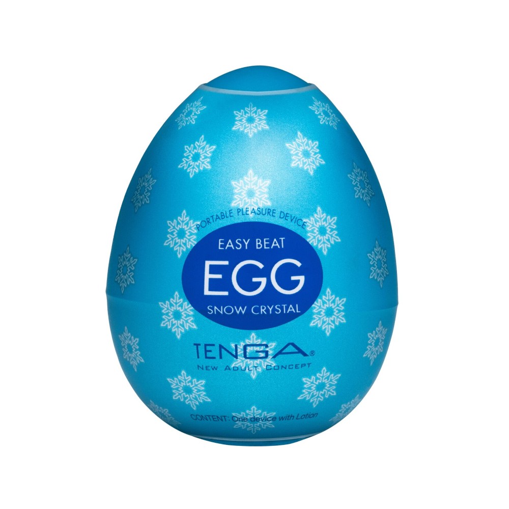 Мастурбатор-яйце Tenga Egg Snow Crystal з охолоджувальним лубрикантом - зображення 1