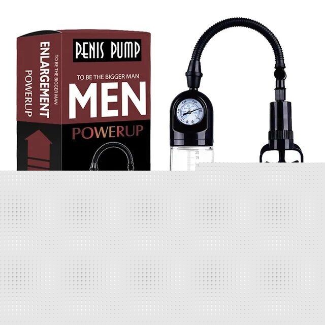 Вакуумна помпа Men Powerup зі стрілковим манометром і ручним насосом - зображення 1