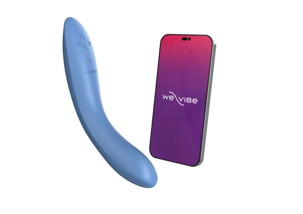 Смарт-вібратор We-Vibe Rave 2 Twisted Pleasure Blue, для точки G та входу в піхву, 2 мотори - зображення 1
