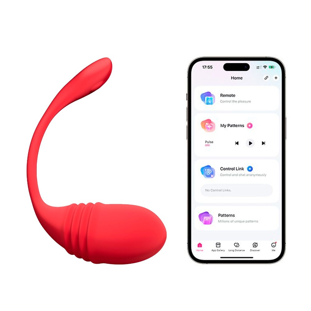 Смарт-віброяйце з пульсацією Lovense Vulse (Thrusting Egg Vibrator), імітація фрикцій - зображення 1
