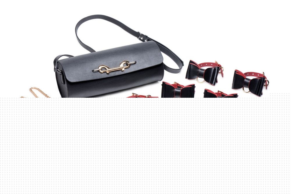 Набір БДСМ з дорожньою сумкою Master Series: Bow — Luxury BDSM Set With Travel Bag, 11 предметів - зображення 1