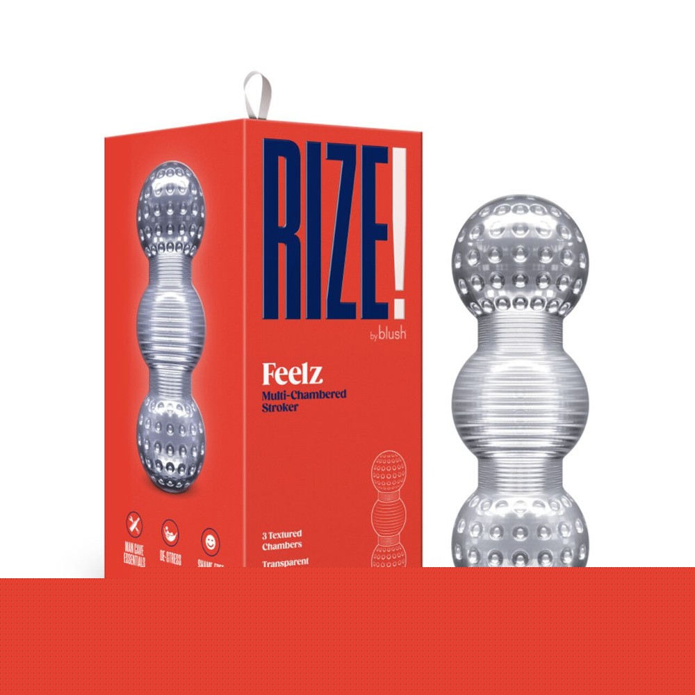 Мастурбатор Blush Rize – Feelz Masturbator – Clear, мультитекстура, ефект вакууму - зображення 1