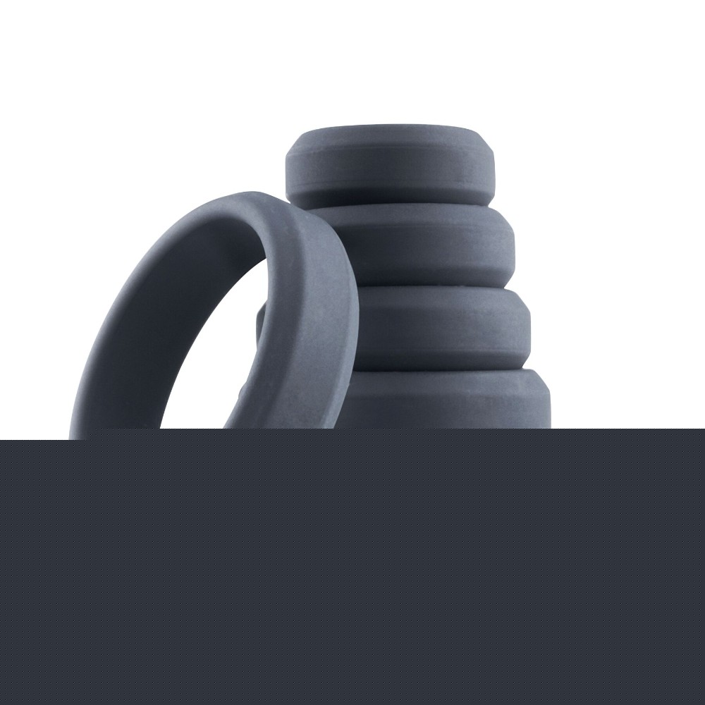 Набір ерекційних кілець Boners 6-Piece Cock Ring Set, діаметр від 2,6 до 5,7 см, силікон - зображення 1
