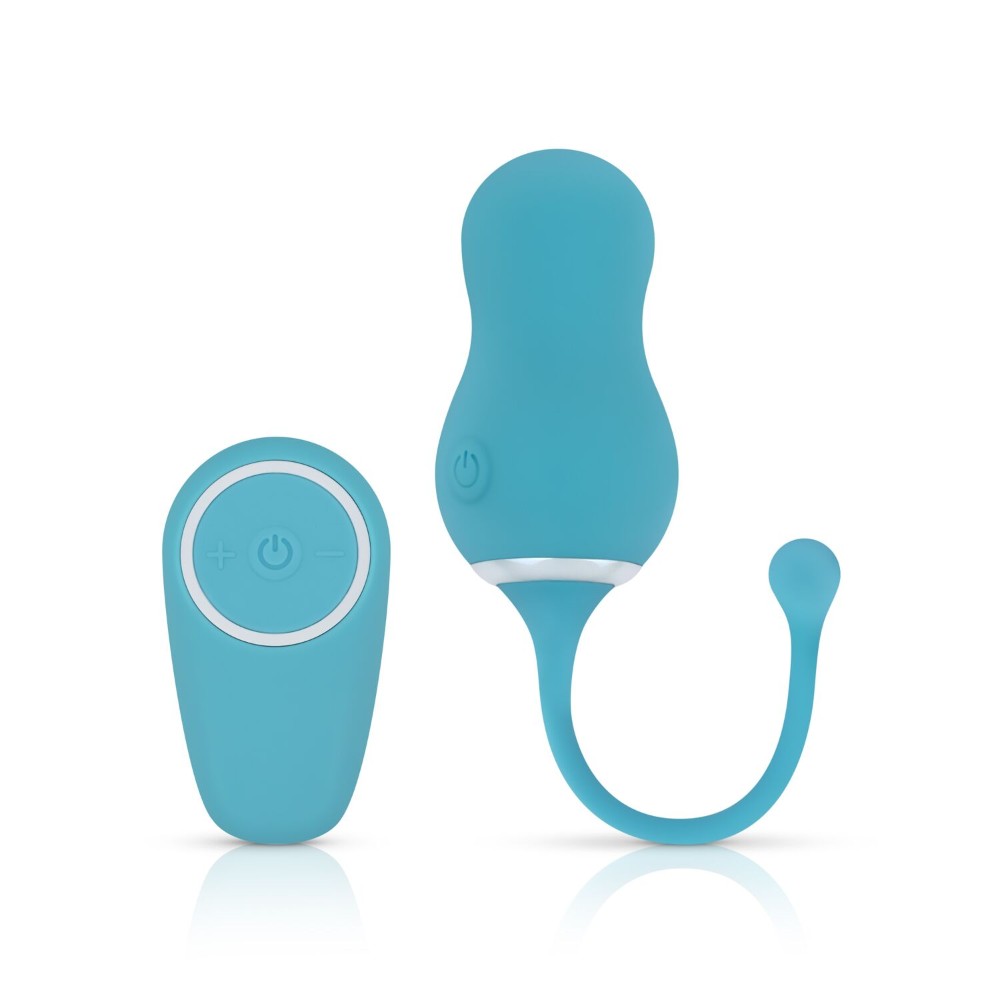 Віброяйце Cala Azul – Elena Vibrating Egg With Remote Control, 10 режимів, пульт ДК - зображення 1