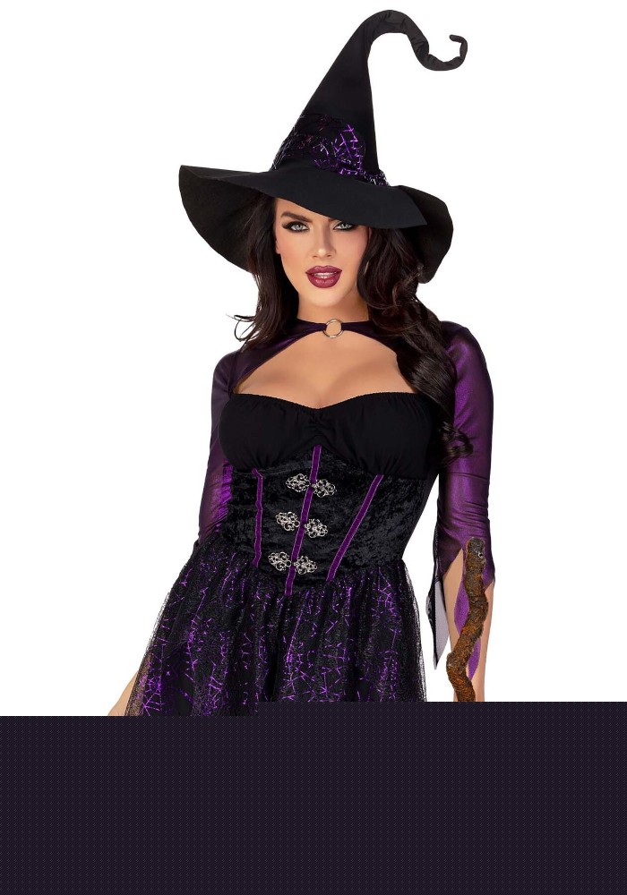 Костюм відьми Leg Avenue Mystical Witch S, сукня, капелюх - зображення 1