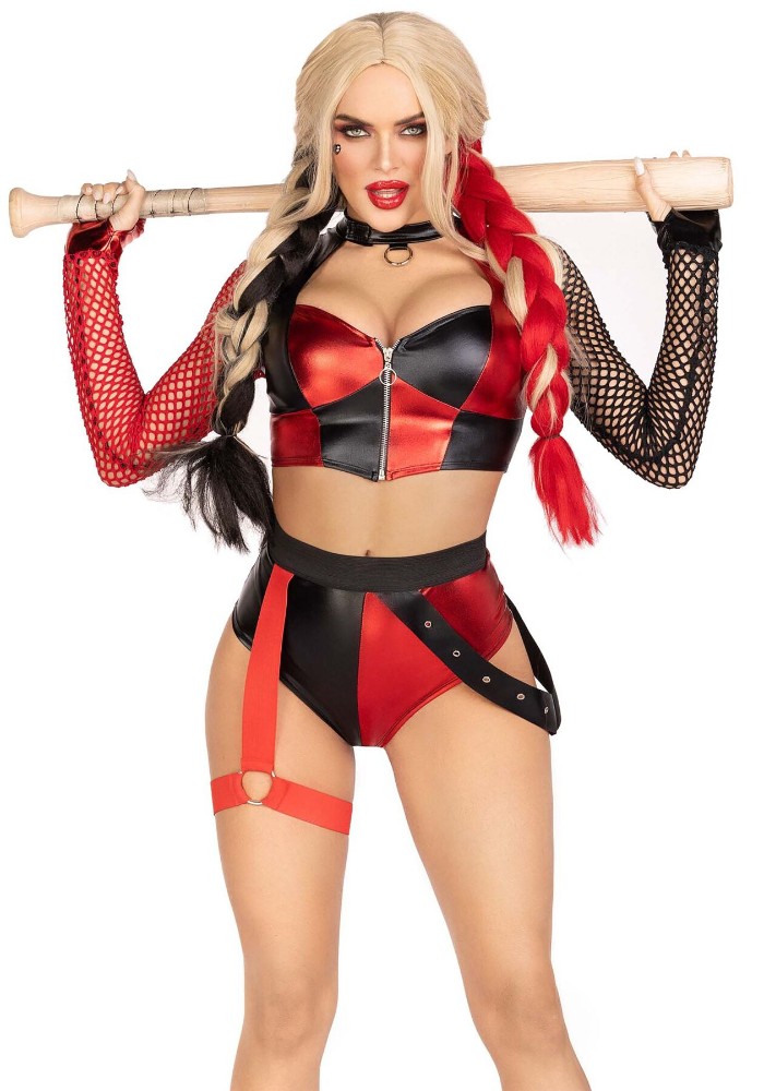 Еротичний костюм Leg Avenue Crime Spree Sweetie Costume XS, топ, шорти - зображення 1