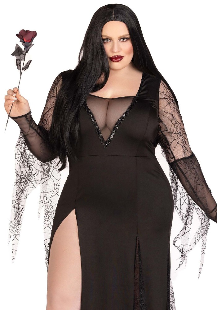 Костюм Мортіші Аддамс Leg Avenue Sexy Spooky Morticia 3X–4X - зображення 1