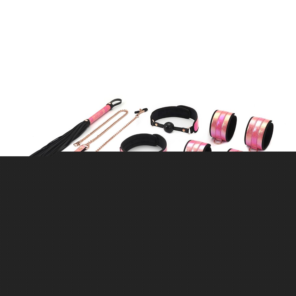 БДСМ-набір Liebe Seele Vivid Sakura 8 Pieces Set, 8 аксесуарів, екошкіра на оксамитовій основі - зображення 1