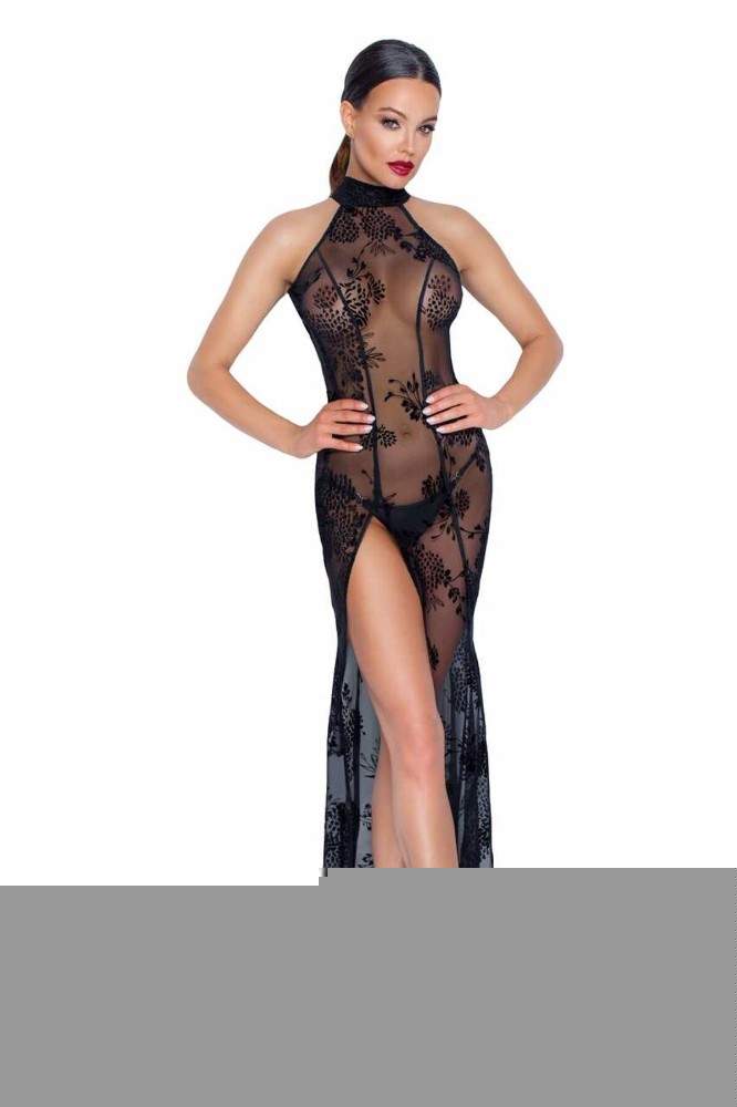 Довга сітчаста сукня Noir Handmade F239 Long tulle dress, L - зображення 1