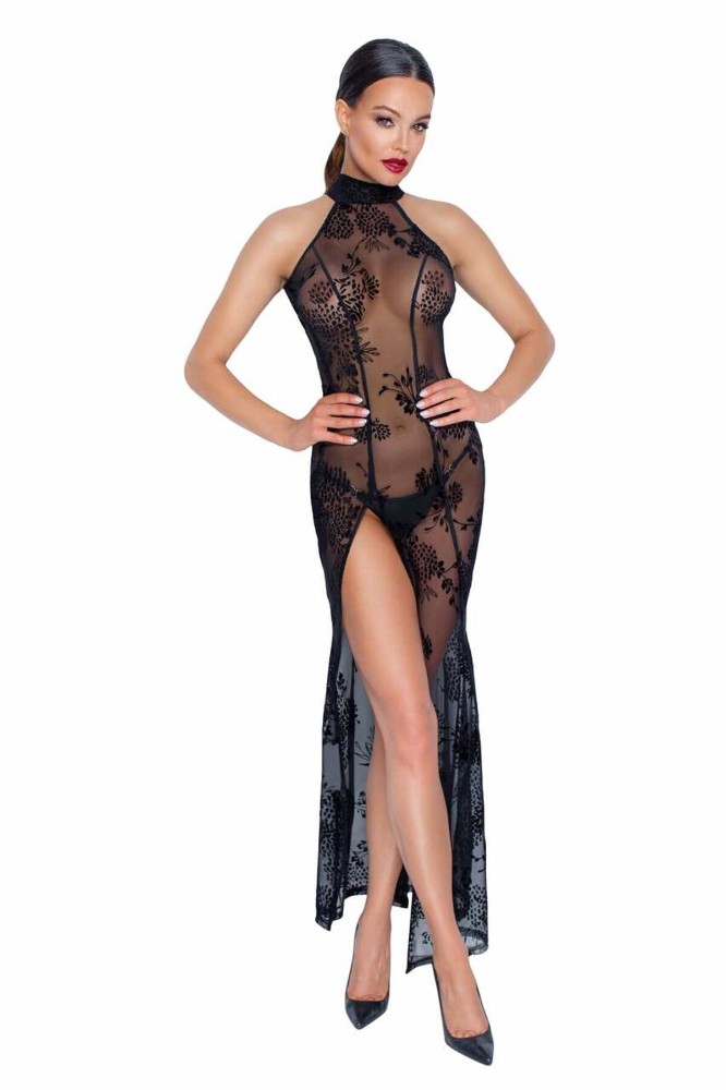 Довга сітчаста сукня Noir Handmade F239 Long tulle dress, XXL - зображення 1
