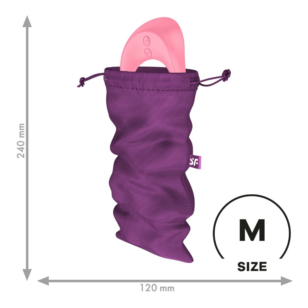 Мішечок для секс-іграшок Satisfyer Treasure Bag M, фіолетовий, на шнурку - зображення 1