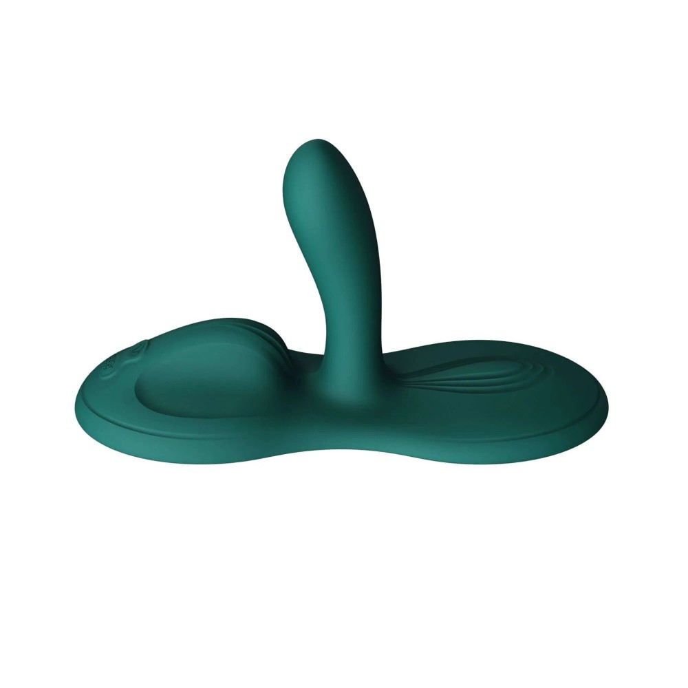 Sit-on-top смарт-вібратор Zalo – Flora Smart Vibrating Pad Turquoise Green, 9 моторів - зображення 1