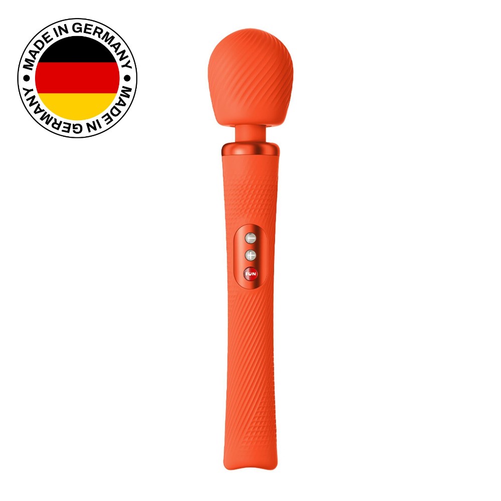 Вібромасажер Fun Factory VIM Vibrating Wand sunrise orange, суперпотужний та легкий, до 6 годин роботи - зображення 1